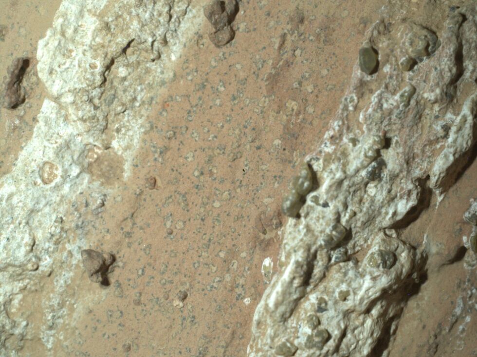 Mars-Stein mit Zeichen von früherem Leben