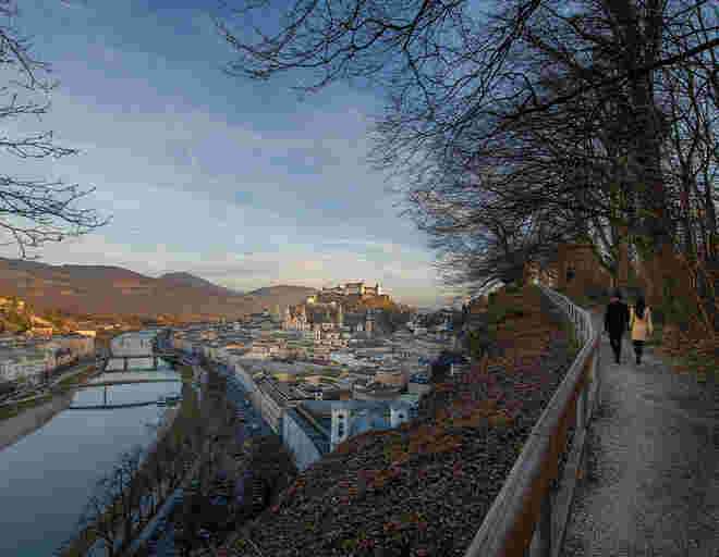Spaziergang auf den Mönchsberg