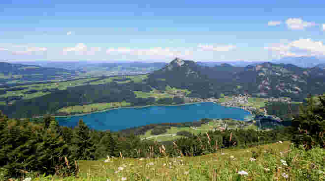 Schöner blauer Fuschlsee