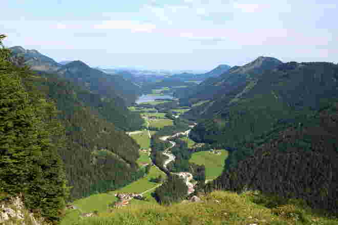 Blick hinaus ins Tal