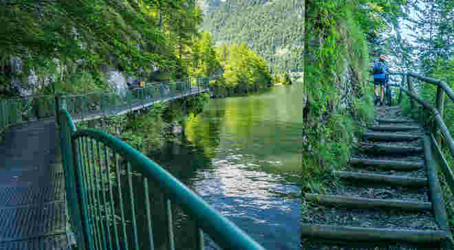 Radweg am Hallstätter See