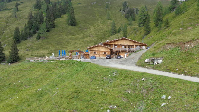 Blick zurück zur Loosbichlalm