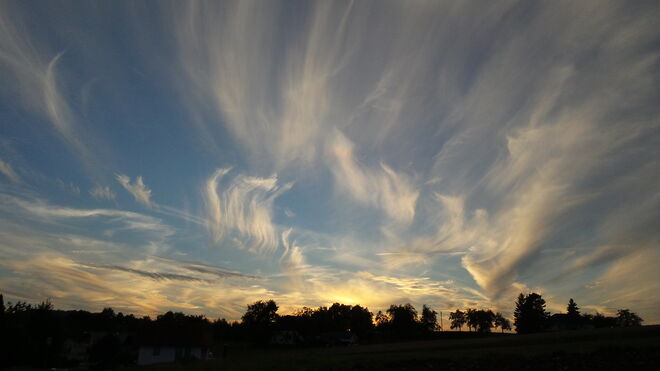 Abendlicher Wolkenschleier