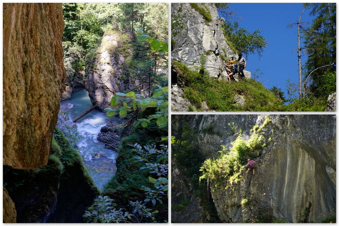 Klettersteig in der Kitzlochklamm