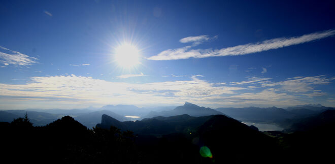 Gipfel in der Morgensonne