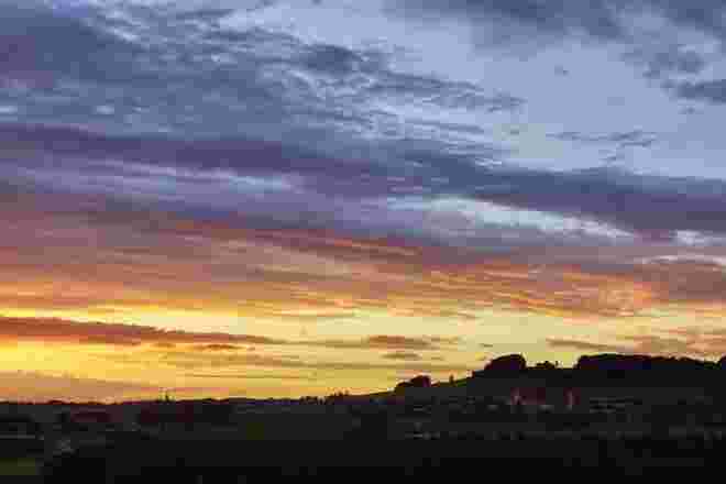 Wenn der Abend den Himmel bemalt