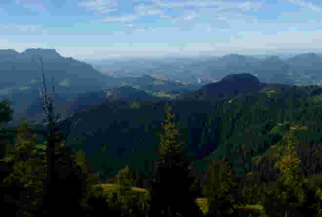 Flachgaublick vom Ahornbüchsenkopf