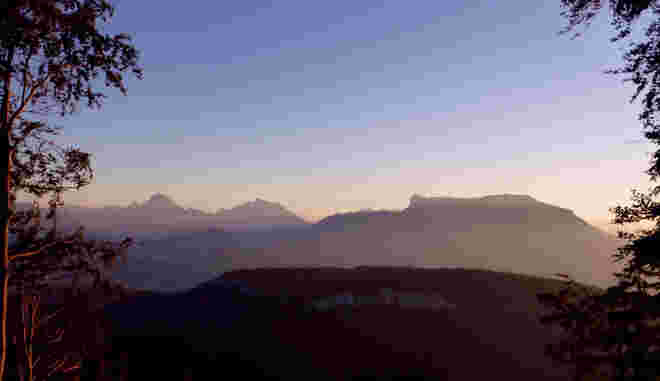 Abend auf dem Schwarzenberg