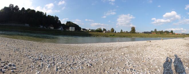 Salzachstrand in Laufen