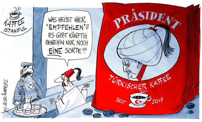 Jetzt haben sie den Kaffee... 
