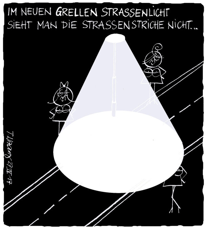 Lichtscheu...