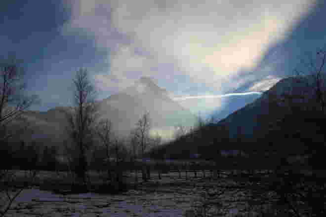 Dezemberlicht und -schatten
