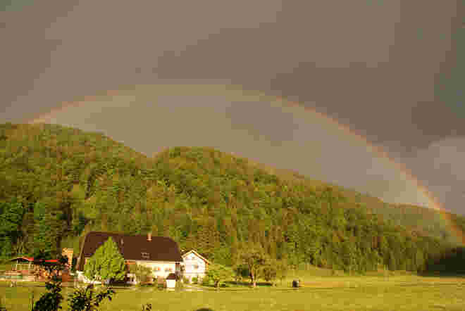 zwei Regenbogen