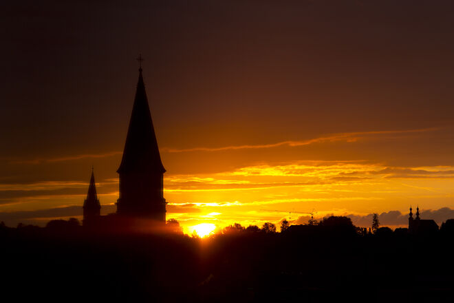 Oberndorf Sonnenuntergang