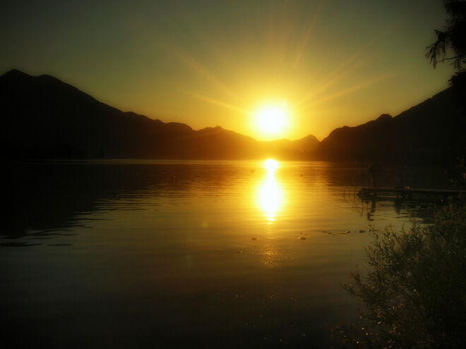 Abendliche Grüße vom Wolfgangsee