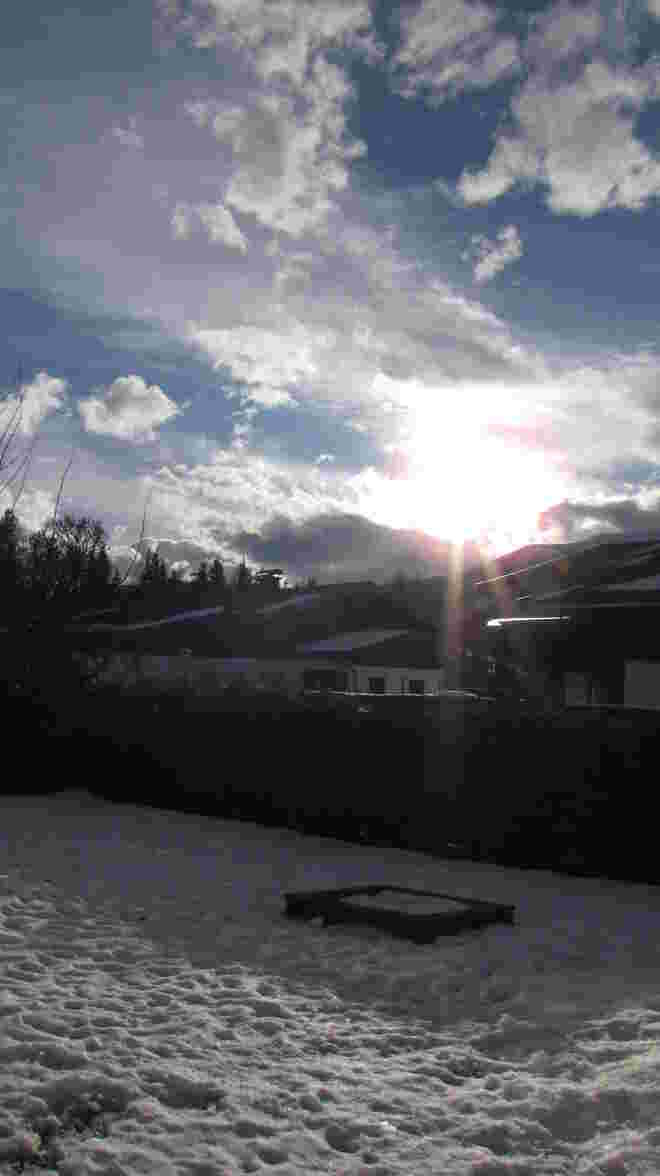 winterliche Sonnenstrahlen