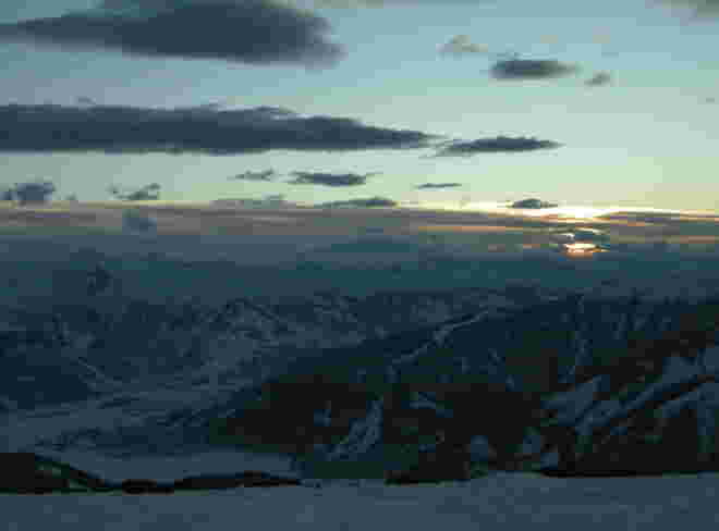 Abend über Zell am See