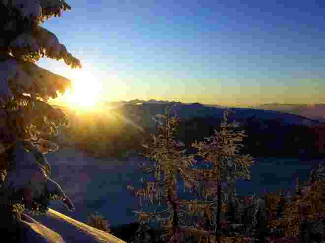 Sonnenuntergang am Lackenkogel