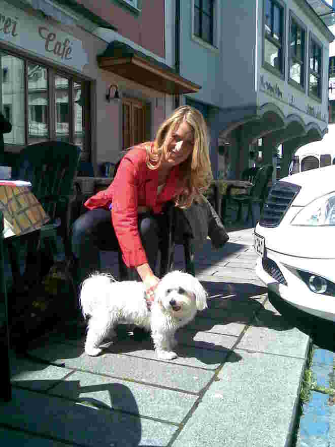 Stefanie Hertl mit unserem Samy