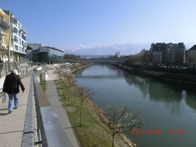 Der Drauhafen in Villach