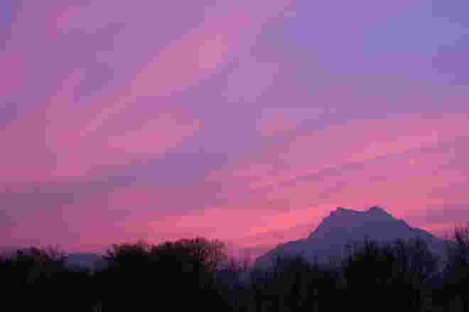Morgenrot - schlecht Wetter droht