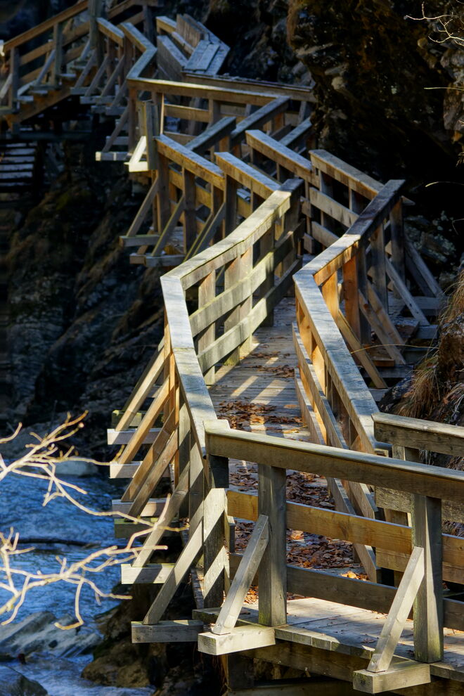 Am Eingang zur Sigmund Thun Klamm