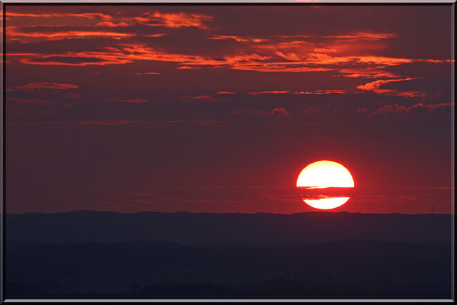 Sonnenuntergang im Flachgau