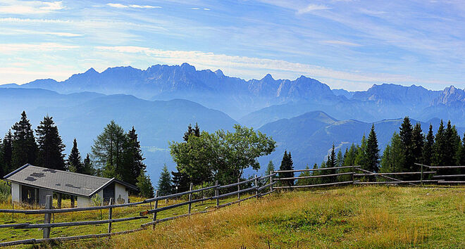 Blick zu den Julischen Alpen