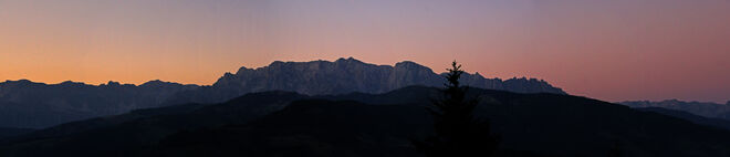 Hochkönig Pano zur blauen Stunde