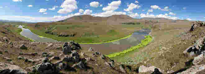Die Kura verlässt das ostanatolische Hochplateau