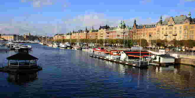Strandpromenade in Stockholm