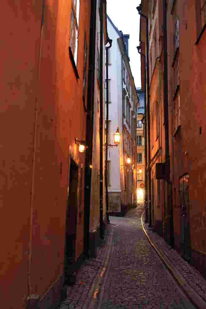 kleine Gasse in Gamla Stan