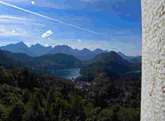 Ausblick vom Balkon