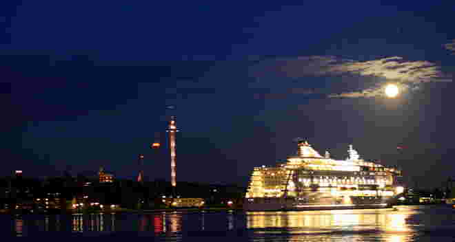 Ausfahrt bei Vollmond