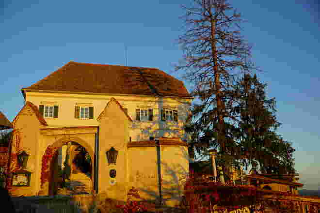 Schloß Kapfenstein in der späten Abendsonne