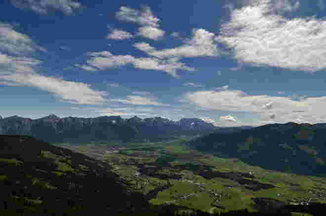 Der Himmel über dem Saalachtal