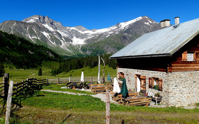 Blick auf den Sonnblichk und Hocharn