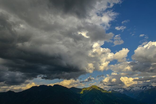 Wolken über Gastein.........