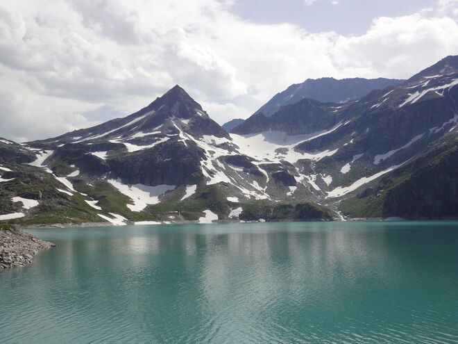 Weißsee von Staumauer aus