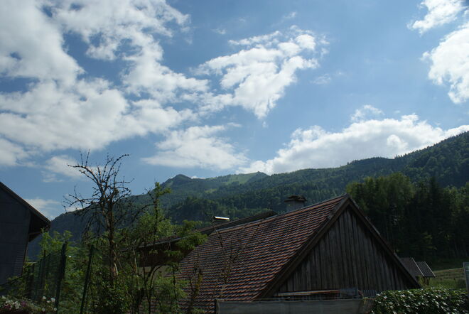 der Blick zum Gipfel