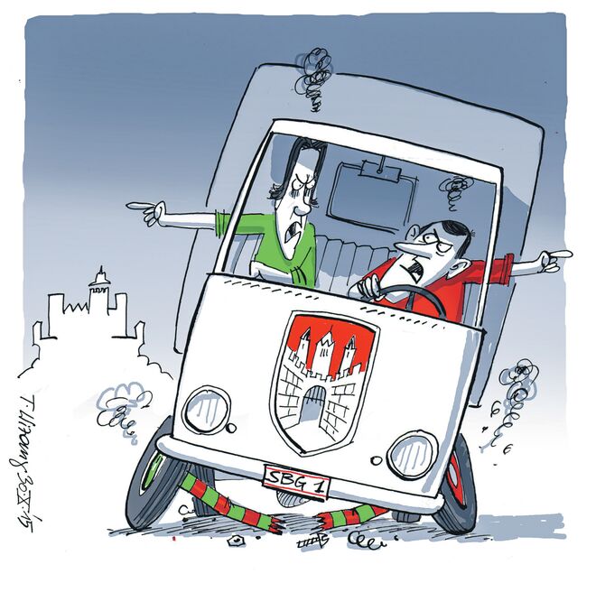 Die rot-grüne Achse . .  .