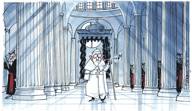 Lautes Pfeifen im Vatikan...