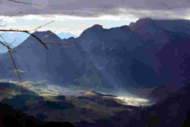 Sonnenstrahlen auf Abtenau