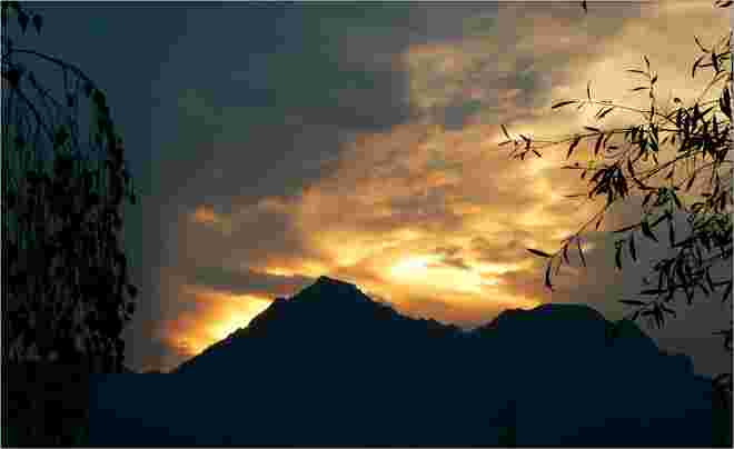 Heutiger Sonnenuntergang