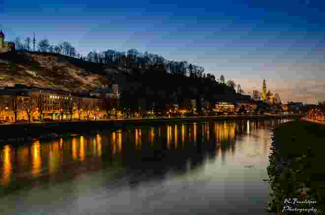 Abendstunde an der Salzach