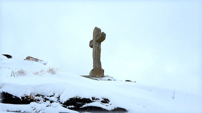 Eisiger Wind am Steinkreuz