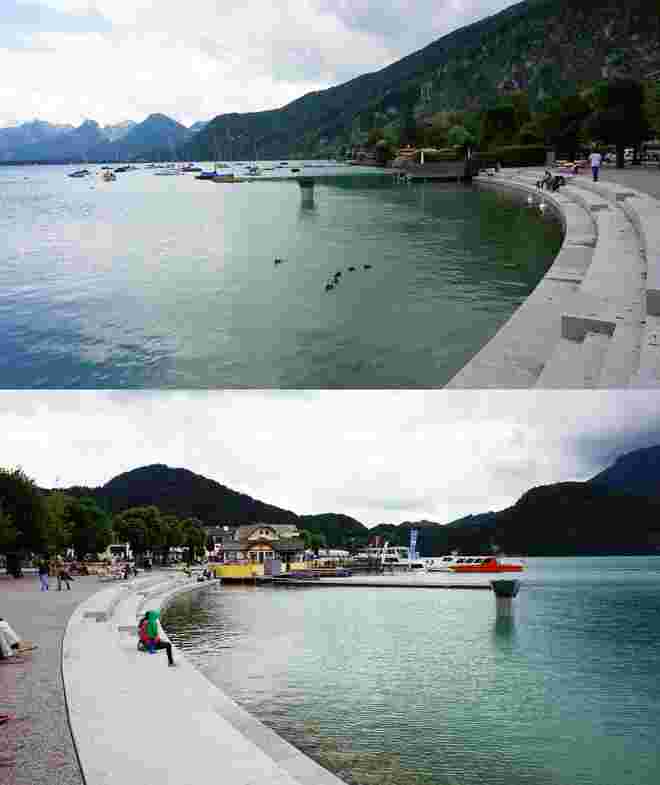 neue Strandpromenade in St. Gilgen