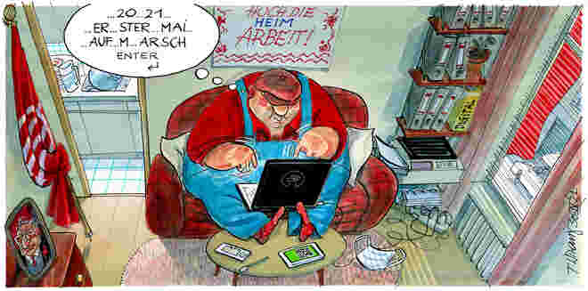 Online-Aufmarsch ...