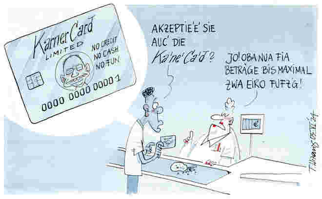 Politisches Plastikgeld…