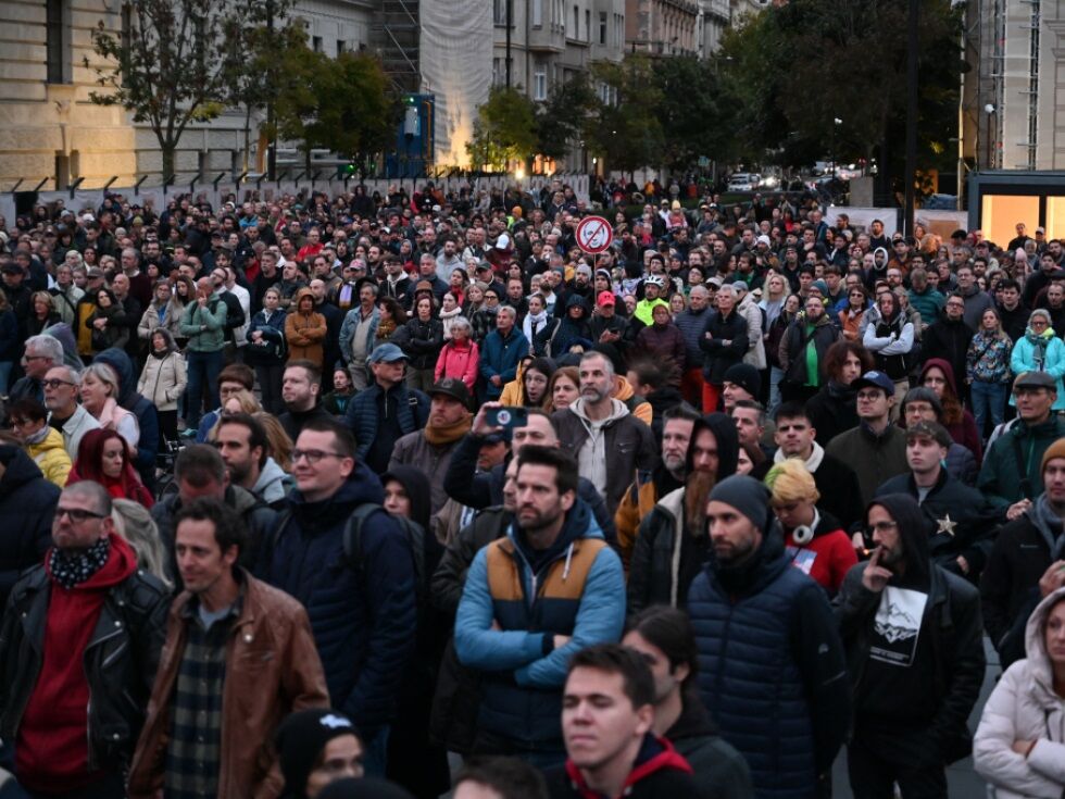Protest gegen Orbán-Regierung in Budapest